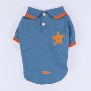 24817-PAWSTAR MAVİ MARİNE POLO YAKA TİŞÖRT 5Lİ SET(M-L-L-XL-2XL)