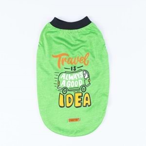 24858-PAWSTAR YEŞİL TRAVEL BÜYÜK TİŞÖRT 5Lİ SET(3XL-4XL-5XL-6XL-7XL)