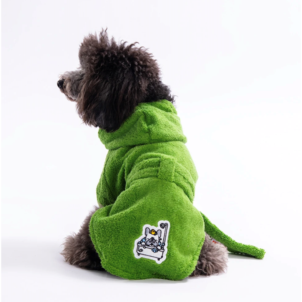 25054-PAWSTAR LIMON YEŞILI PATTAYA BORNOZ 5Lİ SET S-M/S-M/L-XL/L-XL/2XL-3XL