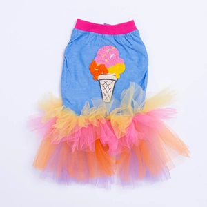 25304-PAWSTAR AÇIK MAVİ İCE CREAM ELBİSE 5Lİ SET (M-L-L-XL-2XL)