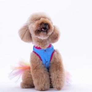 25304-PAWSTAR AÇIK MAVİ İCE CREAM ELBİSE 5Lİ SET (M-L-L-XL-2XL)