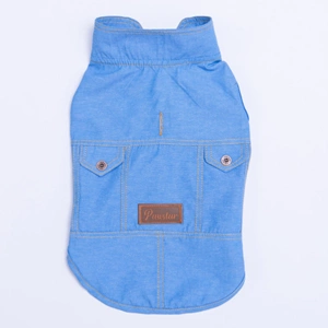 25408-PAWSTAR AÇIK MAVİ DENİM LOOK GÖMLEK 5Lİ SET (M-L-L-XL-2XL)