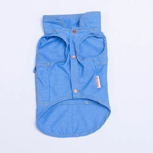 25408-PAWSTAR AÇIK MAVİ DENİM LOOK GÖMLEK 5Lİ SET (M-L-L-XL-2XL)