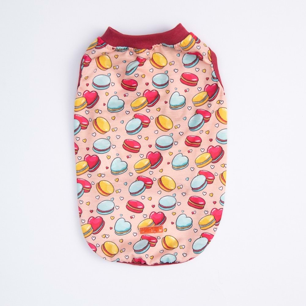 25805-PAWSTAR LOVE MACARONS TİŞÖRT 6LI SET(S-M-L-L-XL-2XL)