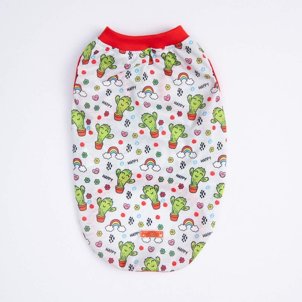 25806-PAWSTAR HAPPY CACTUS TİŞÖRT 6LI SET(S-M-L-L-XL-2XL)