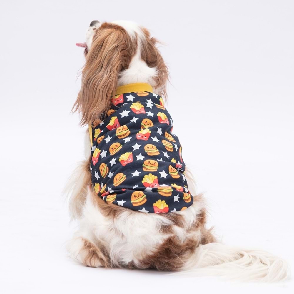 25854-PAWSTAR STAR HAMBURGER BÜYÜK TİŞÖRT 5Lİ SET (3XL-4XL-5XL-6XL-7XL)