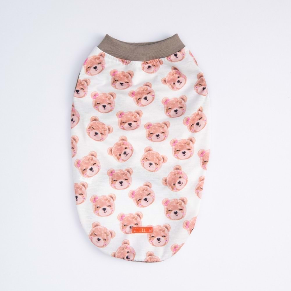 25855-PAWSTAR CUTE BEARS BÜYÜK TİŞÖRT 5Lİ SET (3XL-4XL-5XL-6XL-7XL)