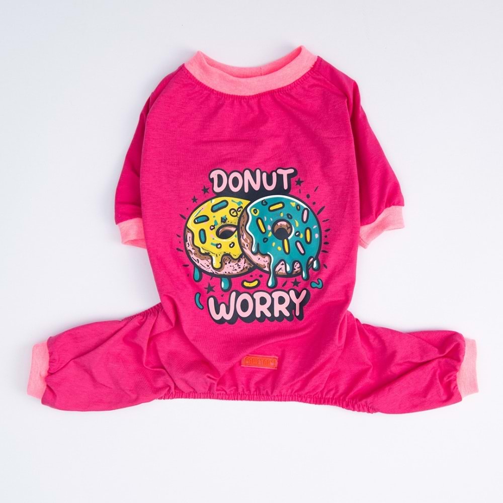 25901-PAWSTAR DONUT WORRY PİJAMA TULUM 5Lİ SET (M-L-L-XL-2XL)