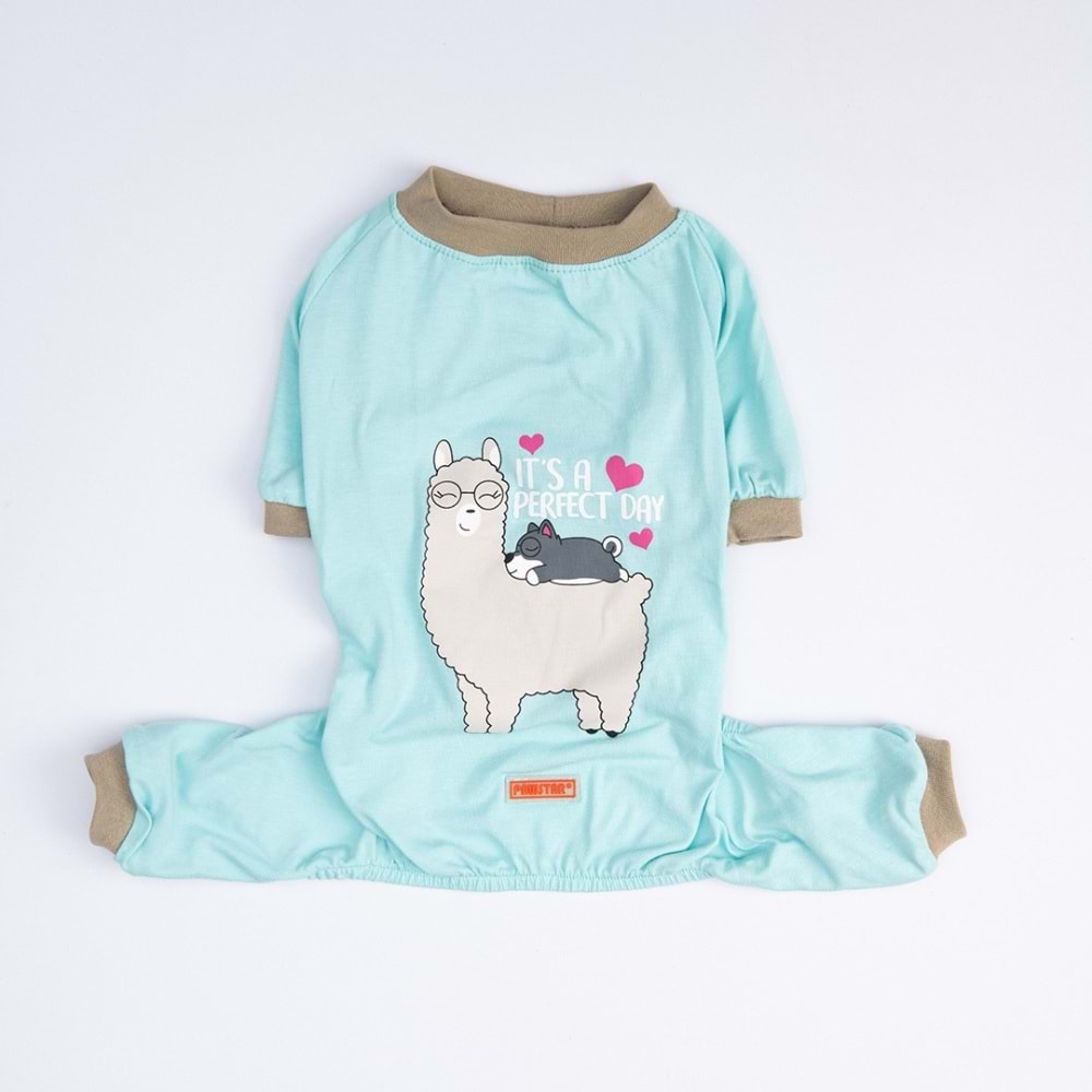 25902-PAWSTAR LAMA & DOG PİJAMA TULUM 5Lİ SET (M-L-L-XL-2XL)