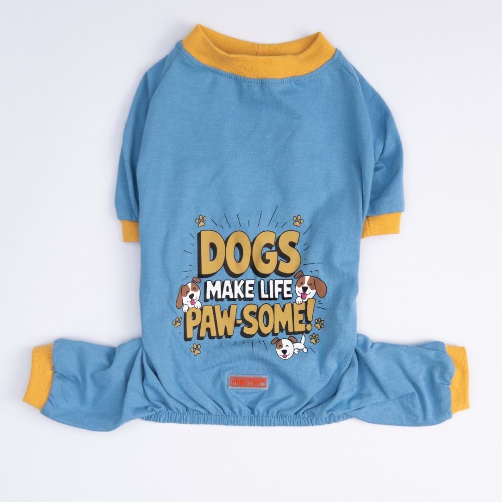 25904-PAWSTAR PAW-SOME PİJAMA TULUM 5Lİ SET (M-L-L-XL-2XL)
