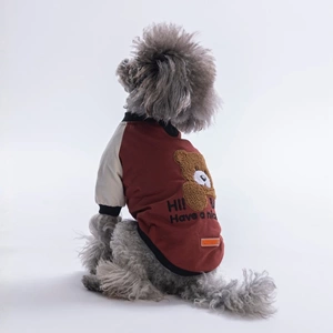 26714-PAWSTAR KAHVERENGİ BABY TEDDY SWEAT 5Lİ SET (M-L-L-XL-2XL)