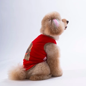 26807-PAWSTAR KIRMIZI DONUT TEDDY TİŞÖRT 6LI SET(S-M-L-L-XL-2XL)