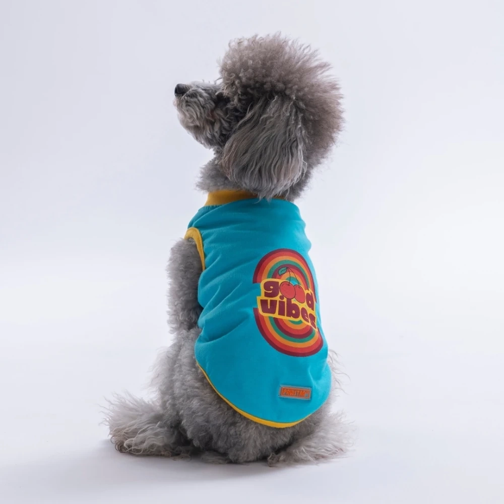 26811-PAWSTAR TURKUAZ GOOD VİBES TİŞÖRT 6LI SET (S-M-L-L-XL-2XL)