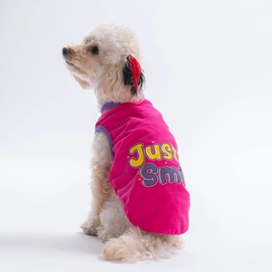 26824-PAWSTAR FUŞYA JUST SMİLE TİŞÖRT 6LI SET (S-M-L-L-XL-2XL)