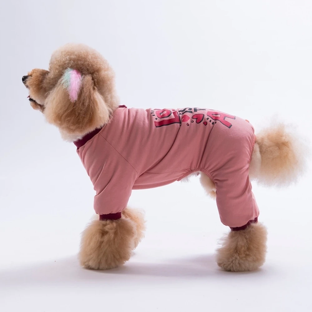 26902-PAWSTAR PEMBE LOVE AİR PİJAMA TULUM 5Lİ SET (M-L-L-XL-2XL)