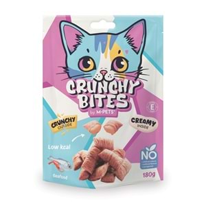 29011699 M-PETS CRUNCHY BITES DENİZ MAHSÜLLÜ KEDİ ÖDÜLÜ 180GR