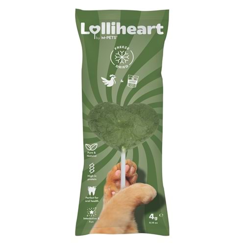 29012999 M-PETS LOLLİHEART CATNİPLİ KEDİ ÖDÜLÜ 4GR 15Lİ