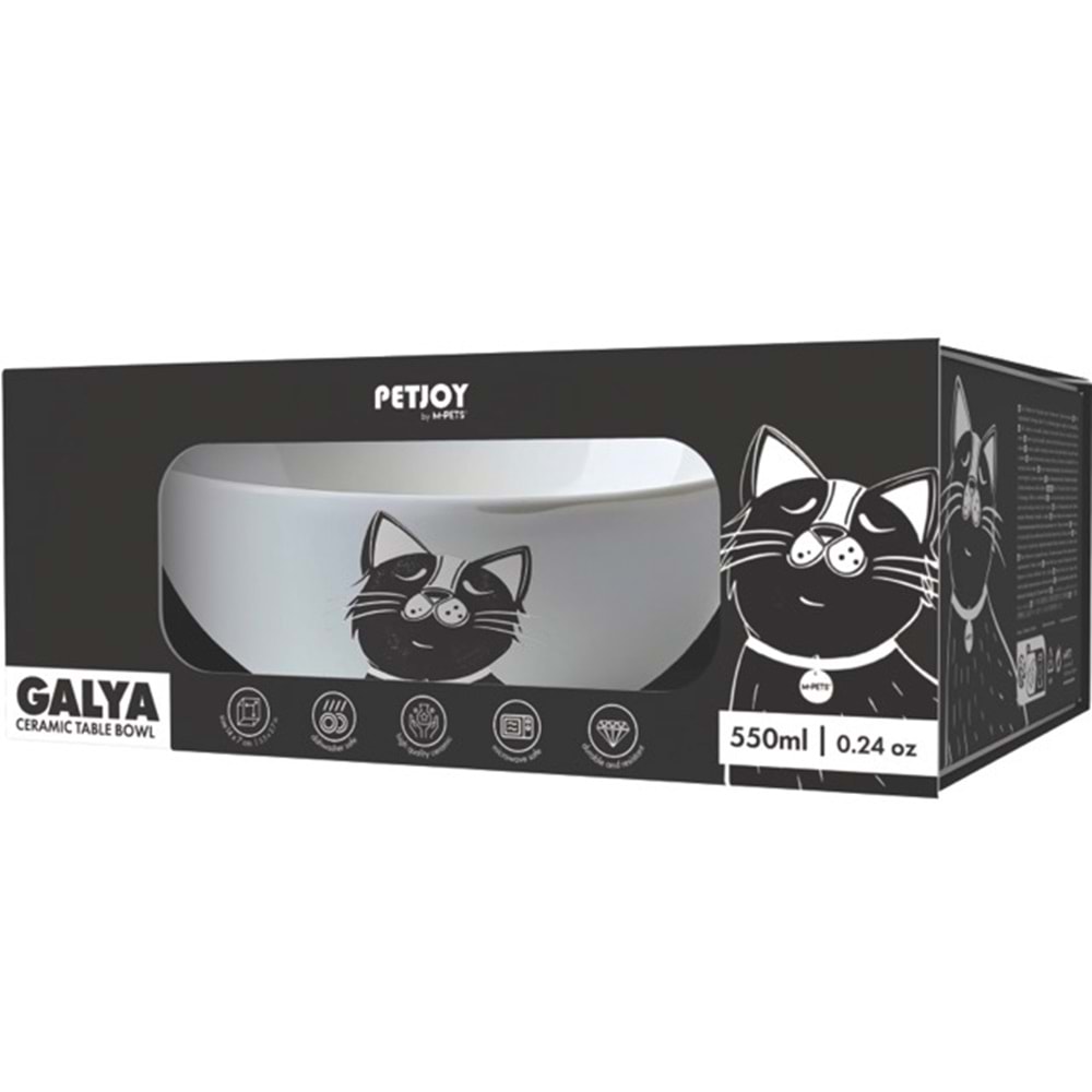60003399 M-PETS GALYA SERAMİK MAMA KABI 550ML