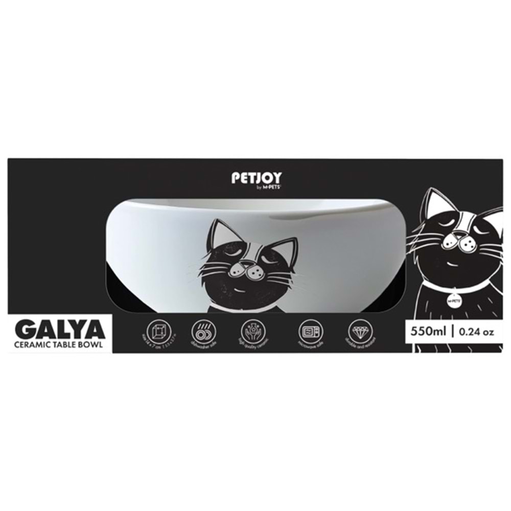 60003399 M-PETS GALYA SERAMİK MAMA KABI 550ML