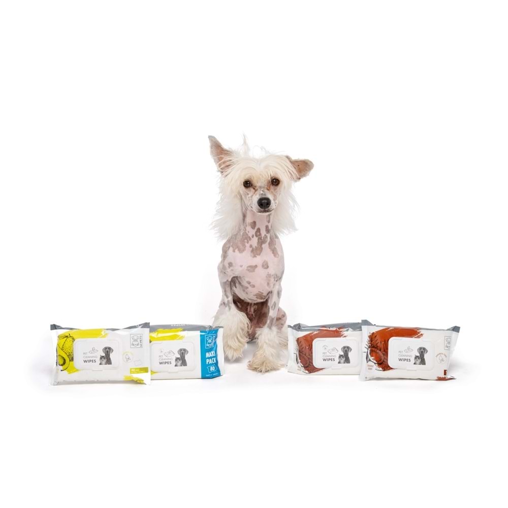 60101899 M-PETS COCONUTLU KEDİ/KÖPEKLER İÇİN TEMİZLİK MENDİLİ 80Lİ