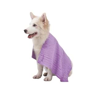 60106010 M-PETS BATHTIME KEDİ ve KÖPEKLER İÇİN HIZLI KURUYAN HAVLU PURPLE