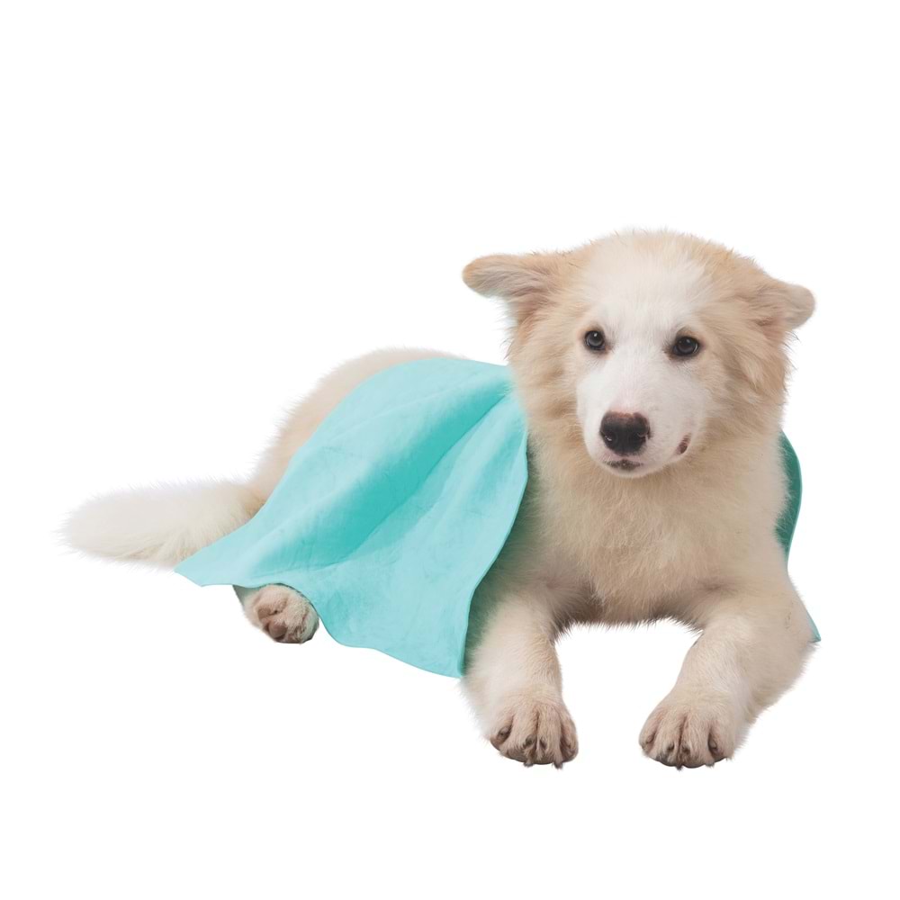 60106203 M-PETS BATHTIME KEDİ ve KÖPEKLER İÇİN HIZLI KURUYAN HAVLU GREEN