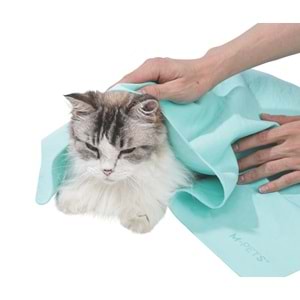 60106203 M-PETS BATHTIME KEDİ ve KÖPEKLER İÇİN HIZLI KURUYAN HAVLU GREEN