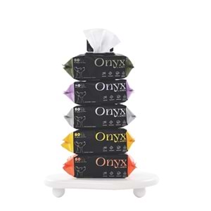 60106601 M-PETS ONYX PAPATYA KOKULU KEDİ ve KÖPEKLER İÇİN TEMİZLEME MENDİLİ 80Lİ