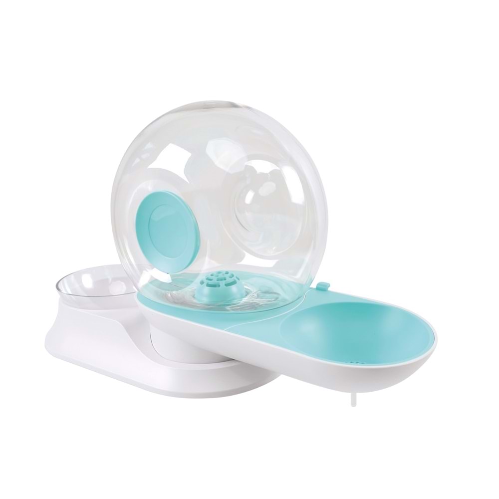 60501299 M-PETS SNAIL HAZNELİ SU ve MAMA KABI BLUE 2800ML-240GR