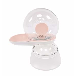 60501699 M-PETS SNAIL HAZNELİ SU ve MAMA KABI PİNK 2800ML-240GR