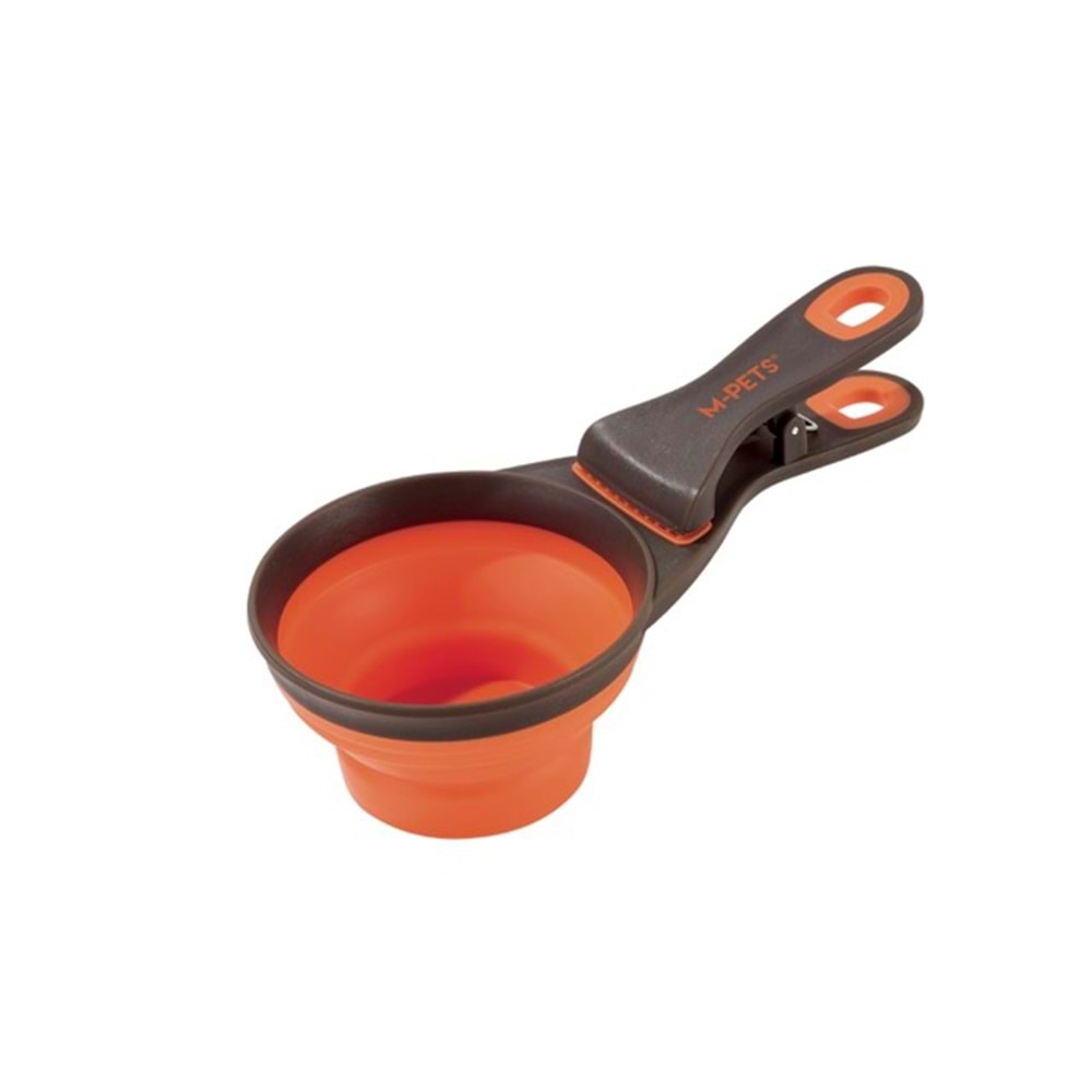 60502299 M-PETS CUIZI 3in1 FONKSİYONEL MAMA ÖLÇÜ KABI 237ML ORANGE