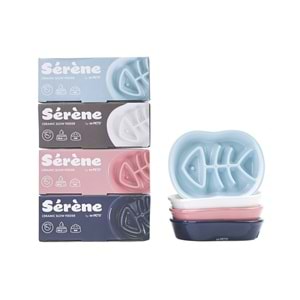 60532517 M-PETS SERENE FISH SERAMİK YAVAŞ YEME MAMA KABI 240ML DARK BLUE
