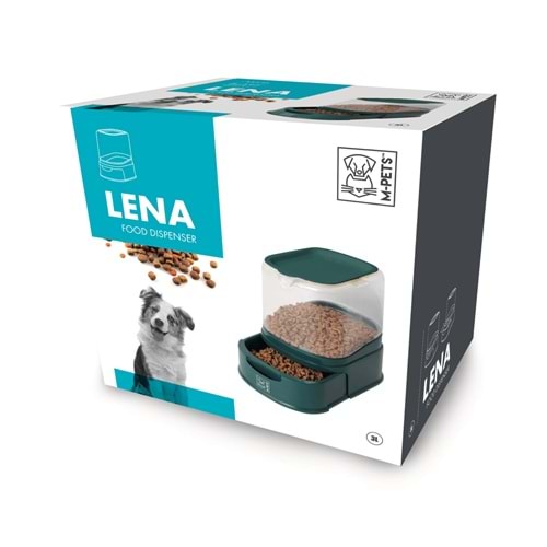 60560399 M-PETS LENA ÇEKMECELİ MAMA KABI 3000ML