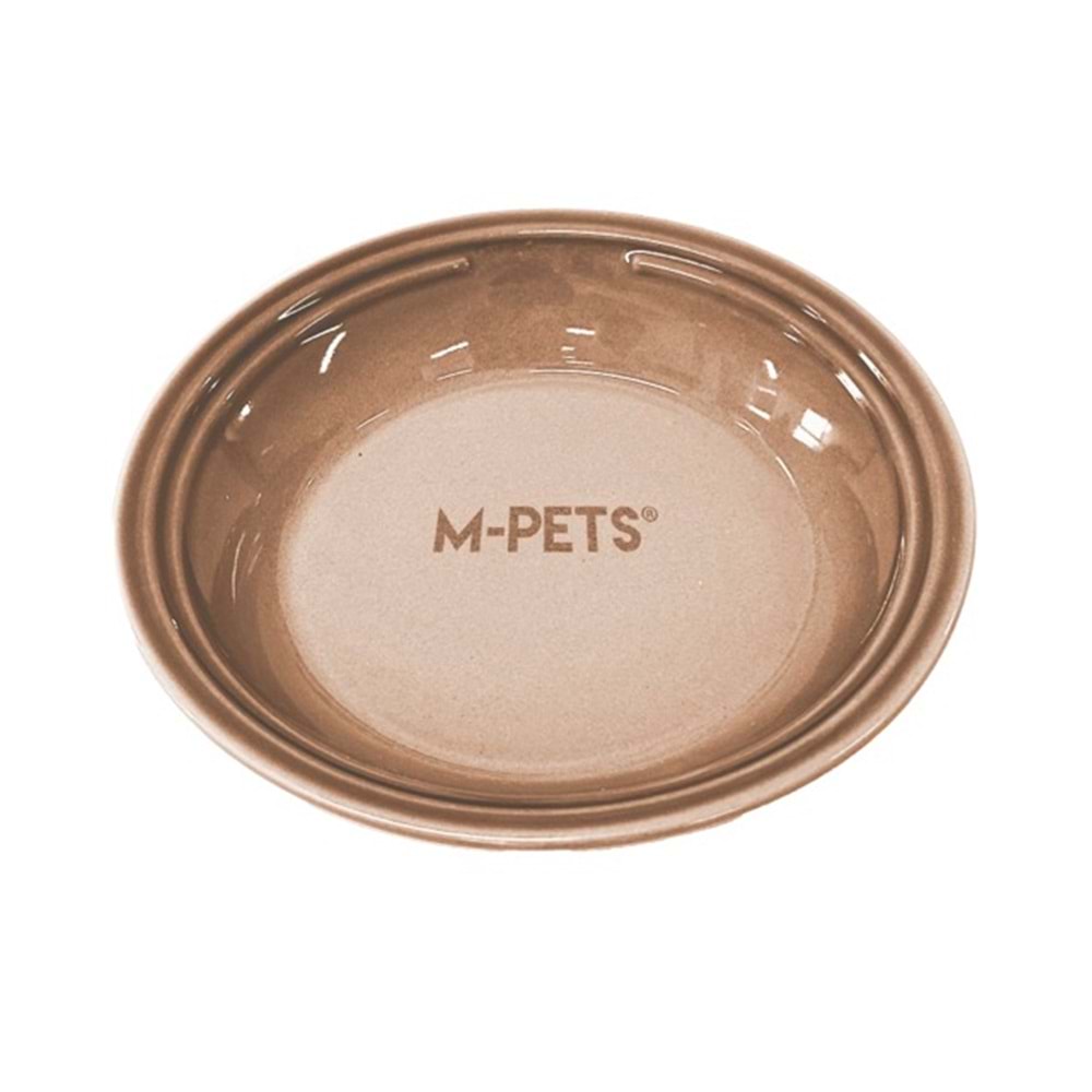 60566799 M-PETS PETJOY FLATTY SERAMİK MAMA KABI BROWN 250ML