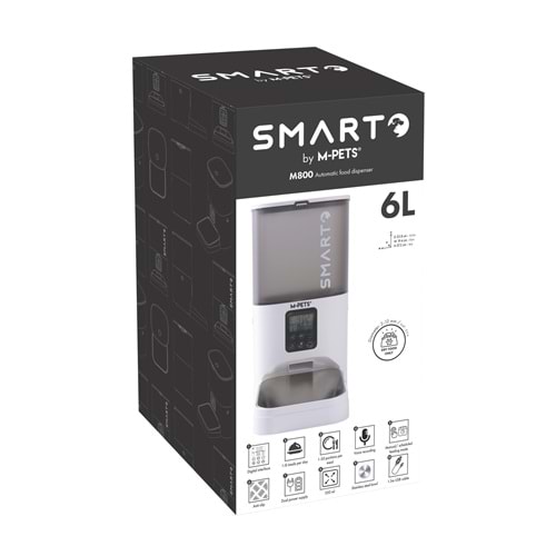 60567899 M-PETS SMARTO M800 OTOMATİK MAMA KABI 6L