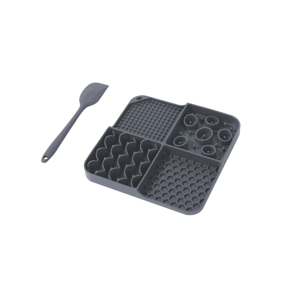 60568099 M-PETS LECCA SIVI ÖDÜL MATI KAŞIKLI SET BLACK (M)
