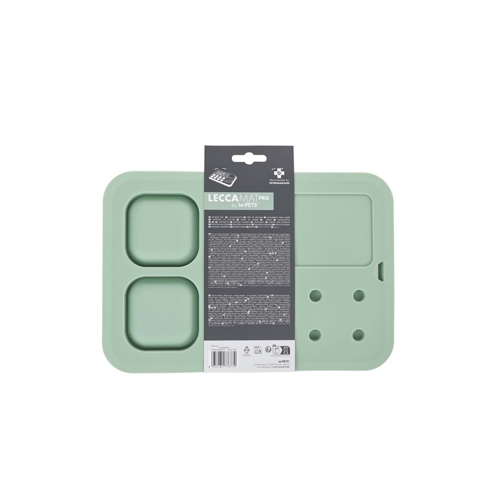 60568903 M-PETS LECCA PRO 6İN1 YAVAŞ BESLENME VE YALAMA MATI GREEN (S)