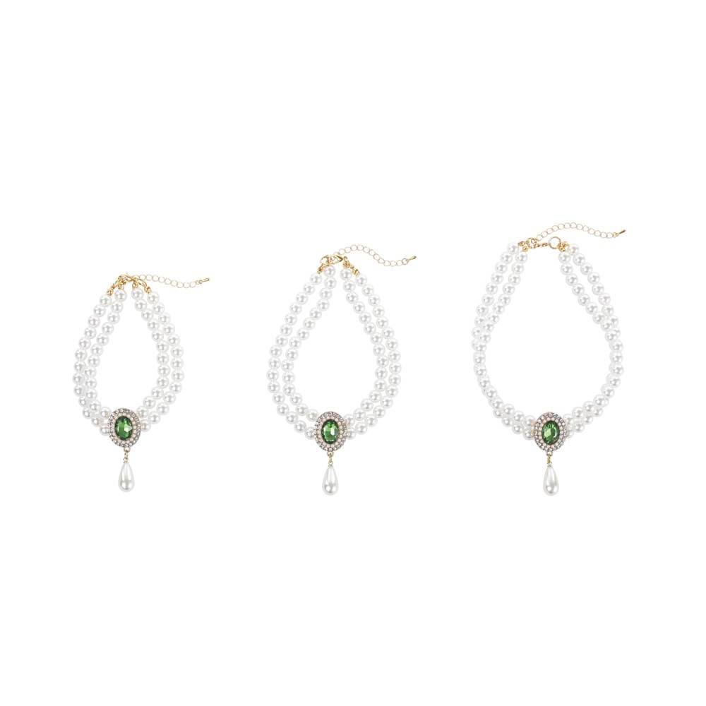 60803999 M-PETS GLAM PRESTİGE AKSESUAR GREEN EMERALD (L)