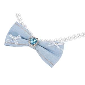60804199 M-PETS GLAM PRESTİGE AKSESUAR BLUE DENİM PEARL (M)