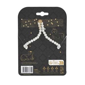 60804299 M-PETS GLAM PRESTİGE AKSESUAR BLUE DENİM PEARL (L)