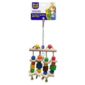 BRD1053-BİRDLİFE PAPAĞAN İPLİ DERİLİ SARKAÇ 1Lİ PAKET