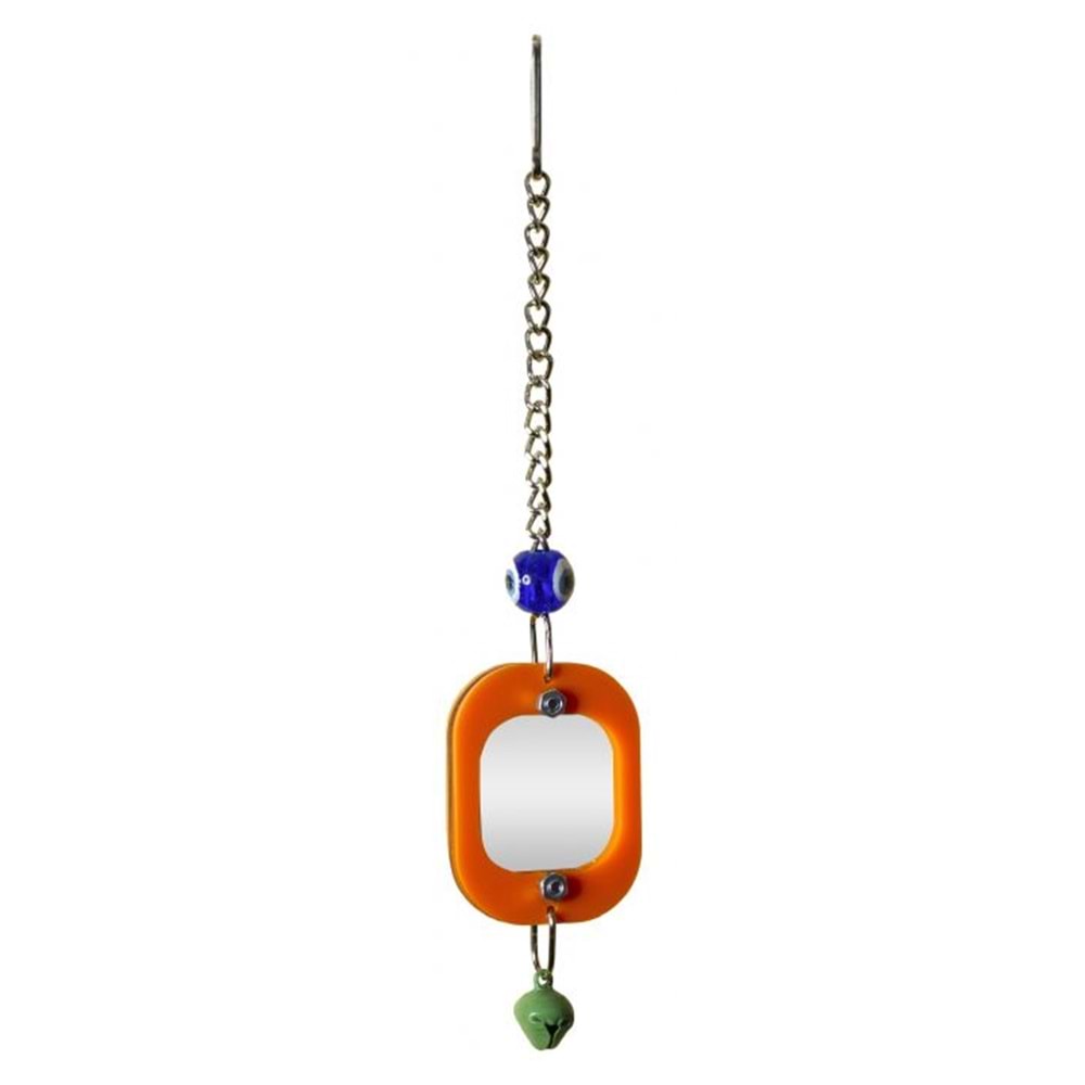 BRD1075-BİRDLİFE KUŞ OYUNCAĞI AKRİLİK ÇERÇEVELİ AYNALI KÜÇÜK 6LI