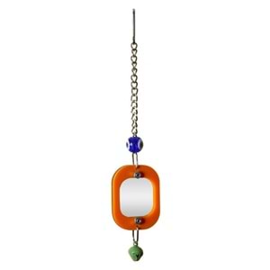 BRD1075-BİRDLİFE KUŞ OYUNCAĞI AKRİLİK ÇERÇEVELİ AYNALI KÜÇÜK 6LI