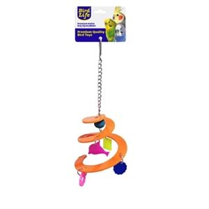 BRD1099-BİRDLİFE KUŞ OYUNCAĞI AKRİLİK SPİRAL SARKAÇ 6LI
