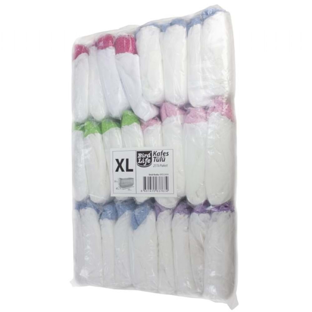 BRD2004-BİRDLİFE KAFES TÜLÜ (XL) 25Lİ 30X45X55CM