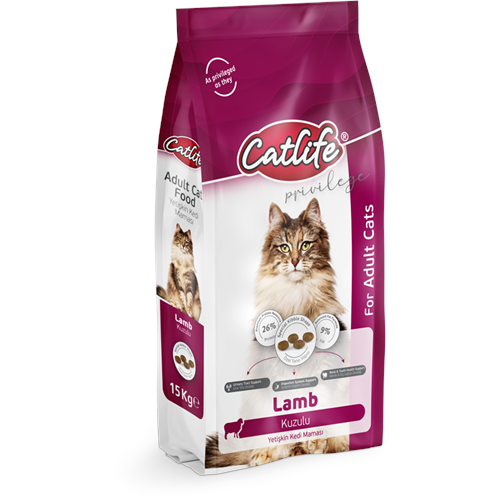CLFD05-CATLİFE KUZUETLİ YETİŞKİN KEDİ MAMASI 15KG