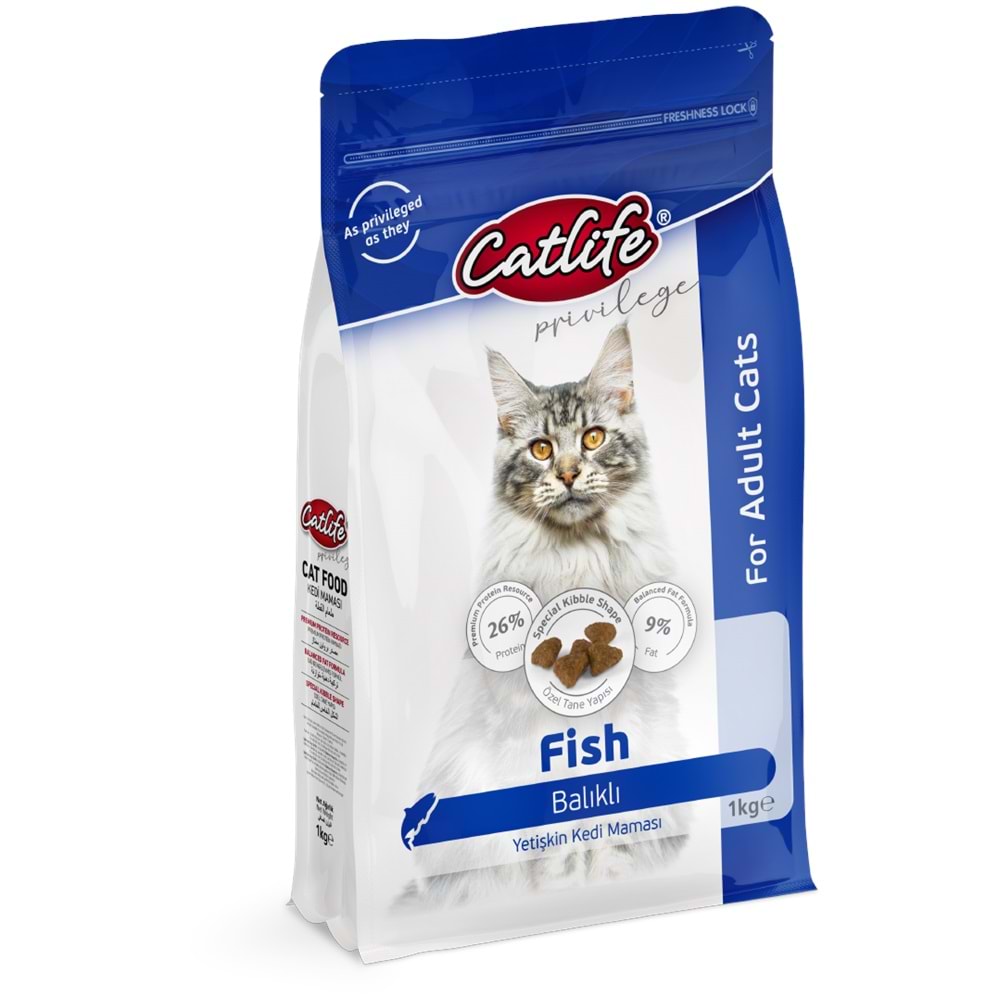 CLFD09-CATLİFE BALIKLI YETİŞKİN KEDİ MAMASI 1KG