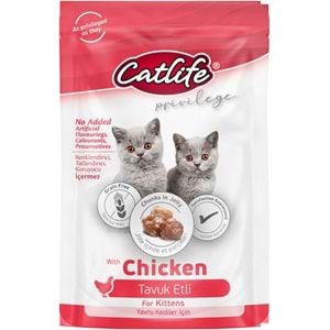 CLFW-21 CATLİFE KİTTEN TAVUK ETLİ POUCH 85GR 24LÜ