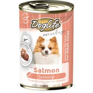 DLF14-DOGLİFE SOMONLU KÖPEK KONSERVE 400GR 12Lİ