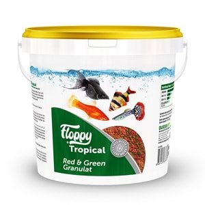 FLP006-FLOPPY TROPICAL RED&GREEN GRANULAT 3KG KOVA